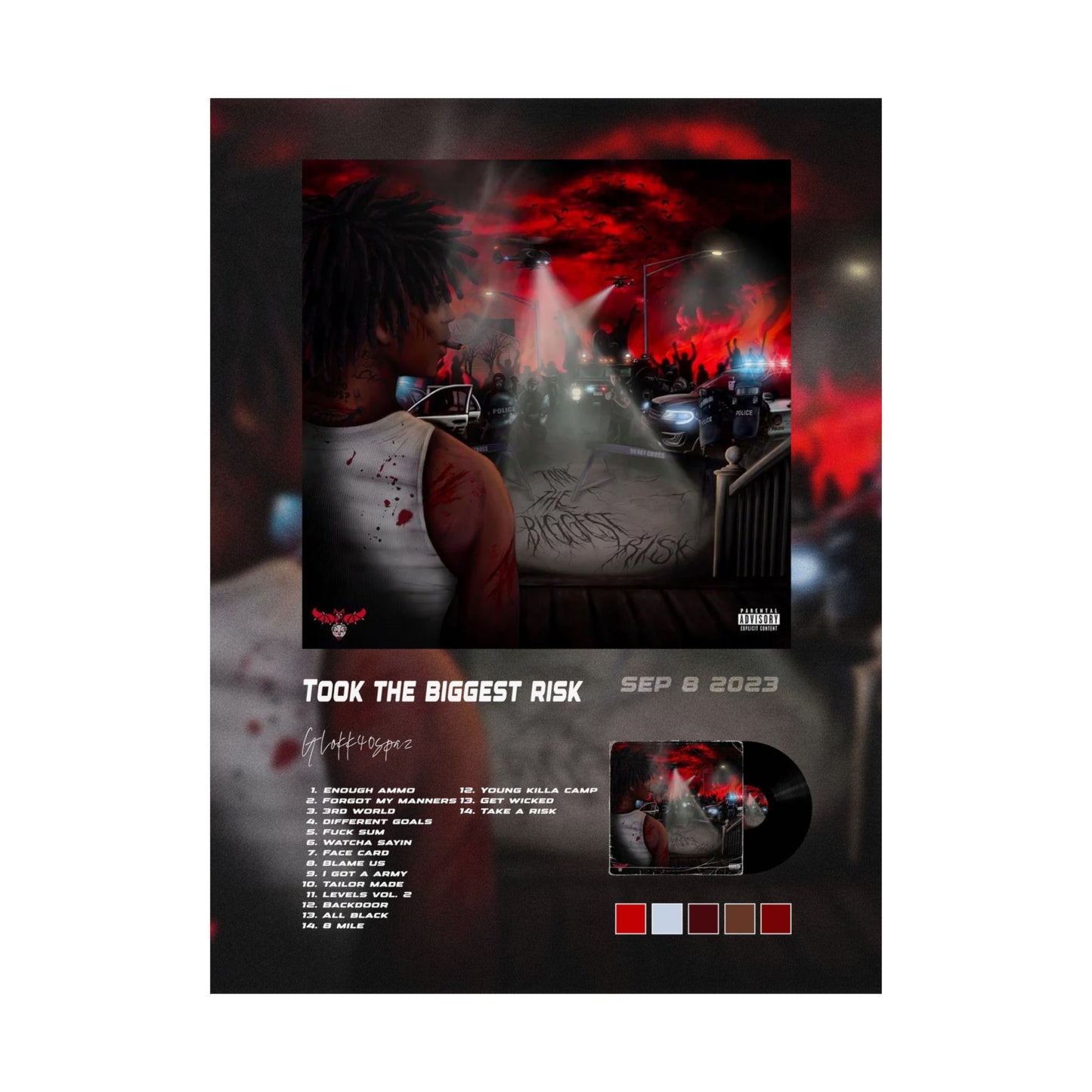 Took the Biggest Risk Album Poster