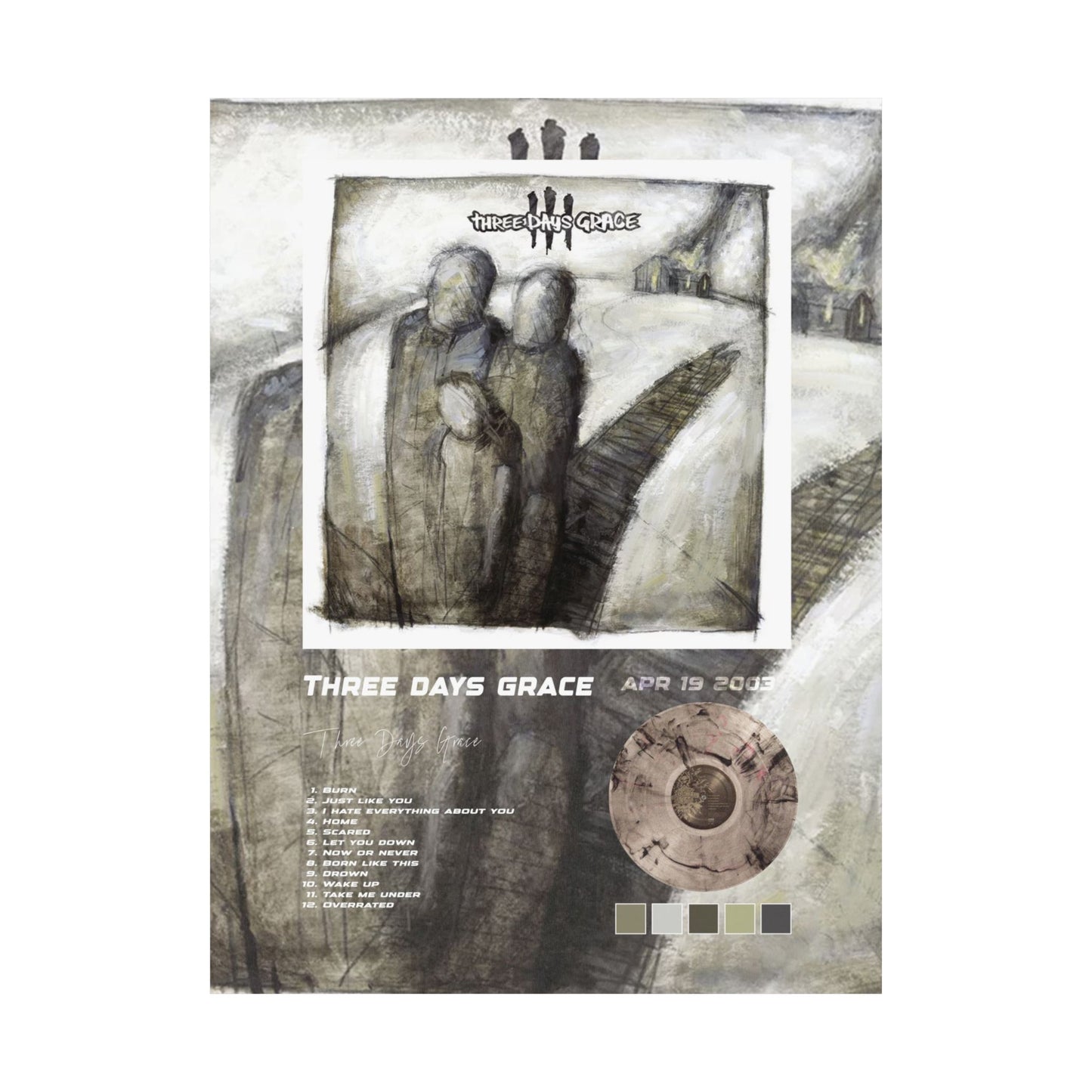 Three Days Grace Album Poster