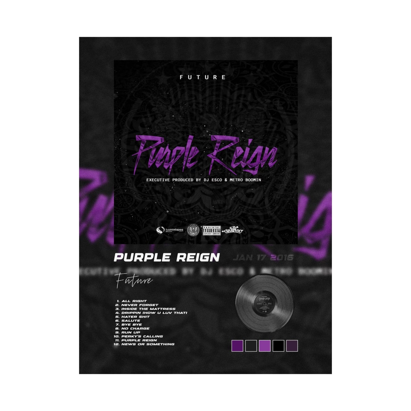 Purple Reign Album Poster