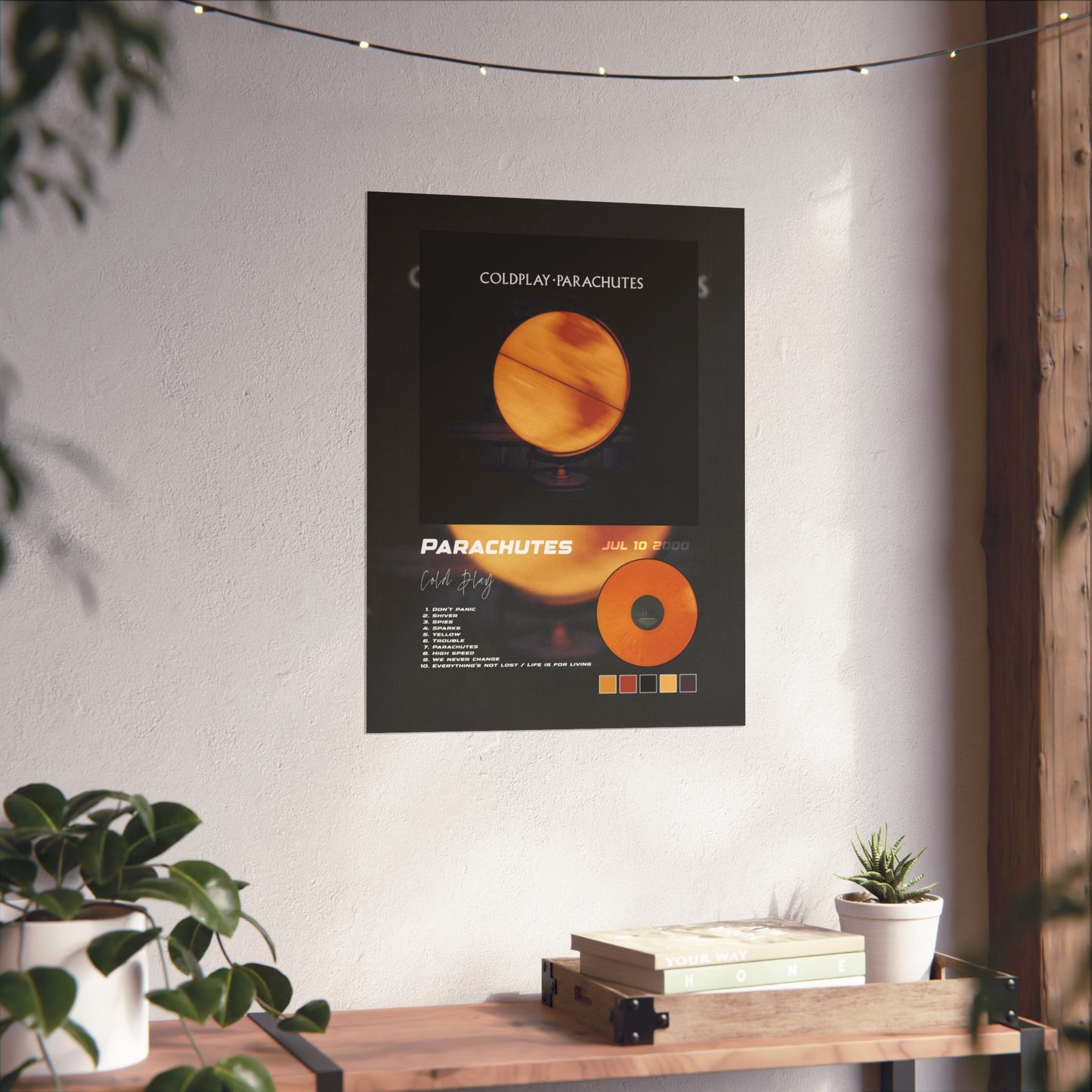 Parachutes Album Poster
