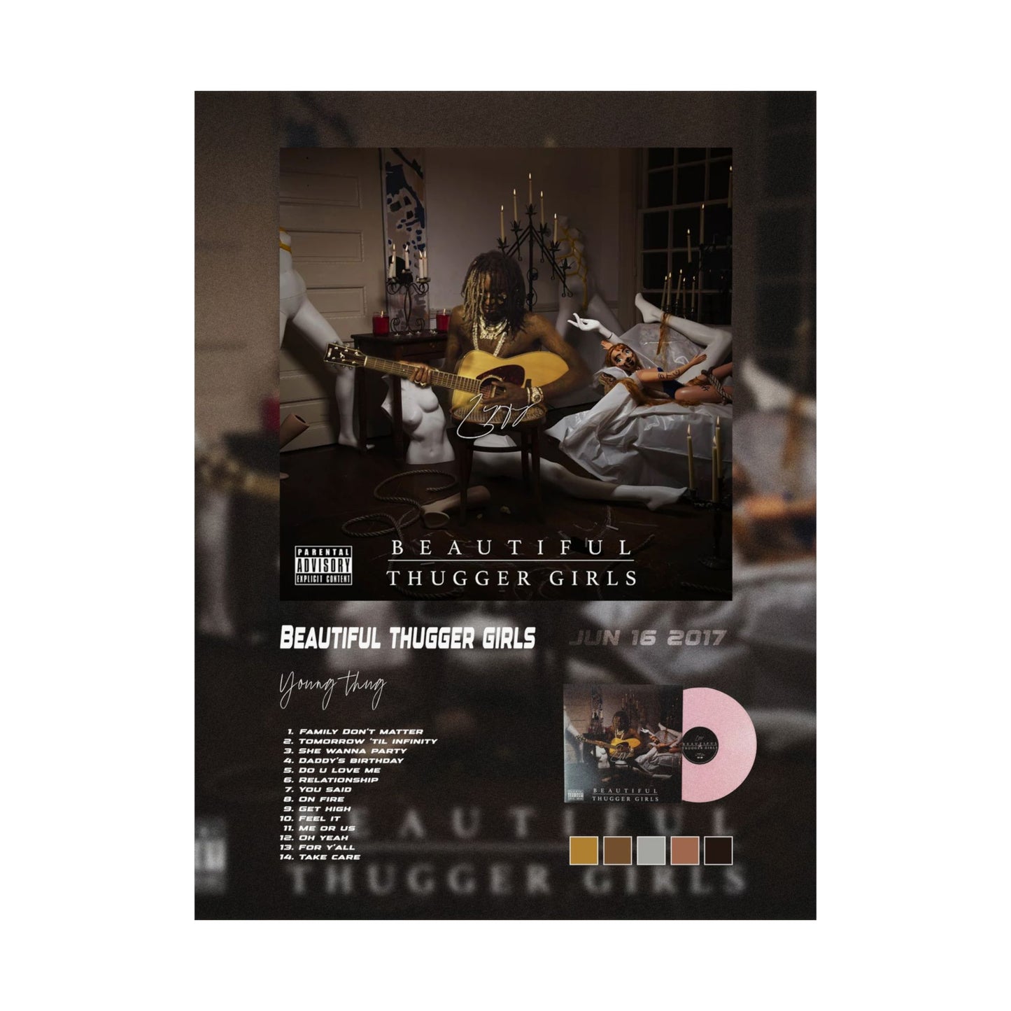 Beautiful Thugger Girls Album Poster