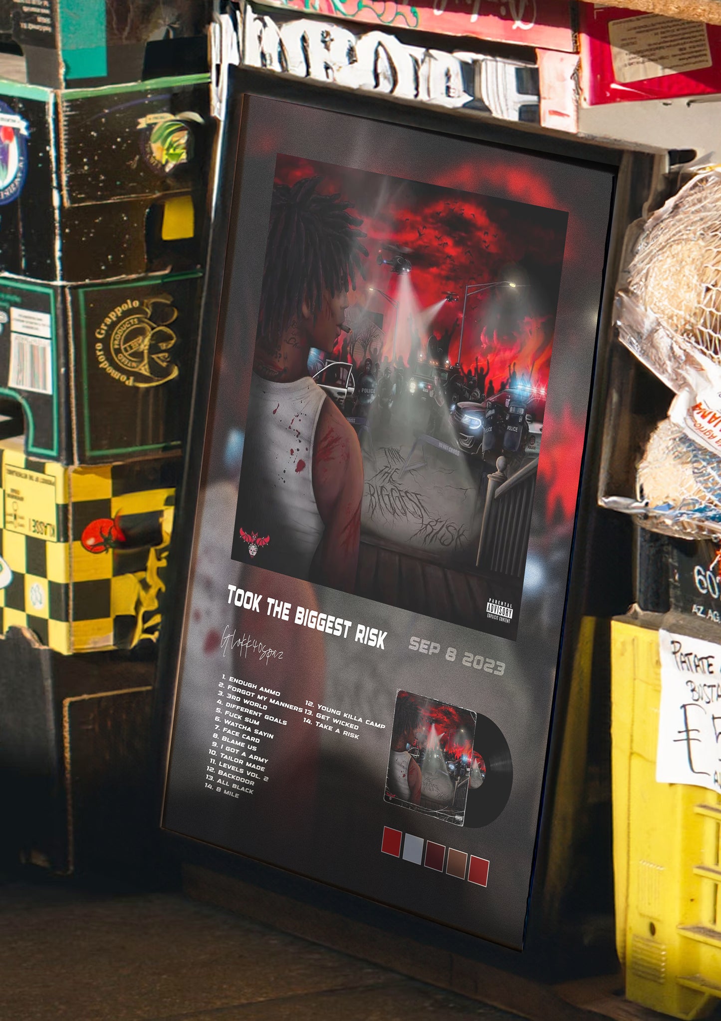 Took the Biggest Risk Album Poster
