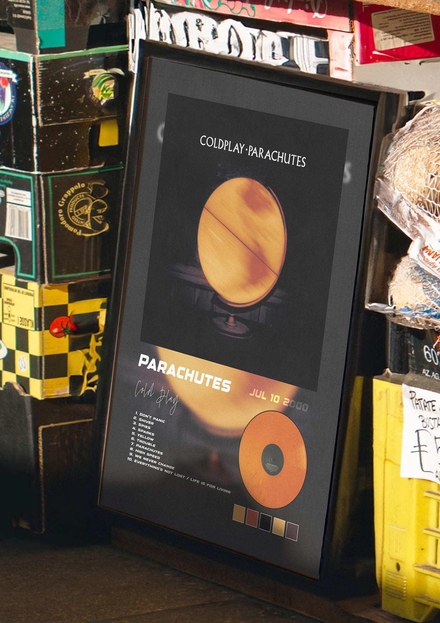 Parachutes Album Poster
