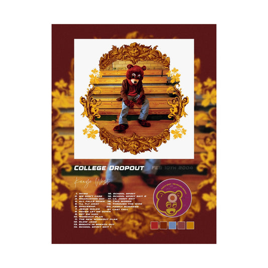 College Dropout Album Poster