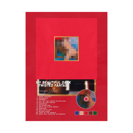 My Beautiful Dark Twisted Fantasy Album Poster