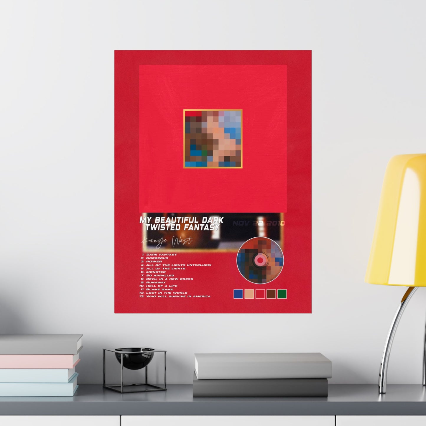 My Beautiful Dark Twisted Fantasy Album Poster