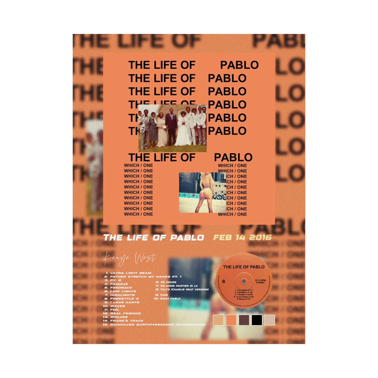 The Life of Pablo Album Poster