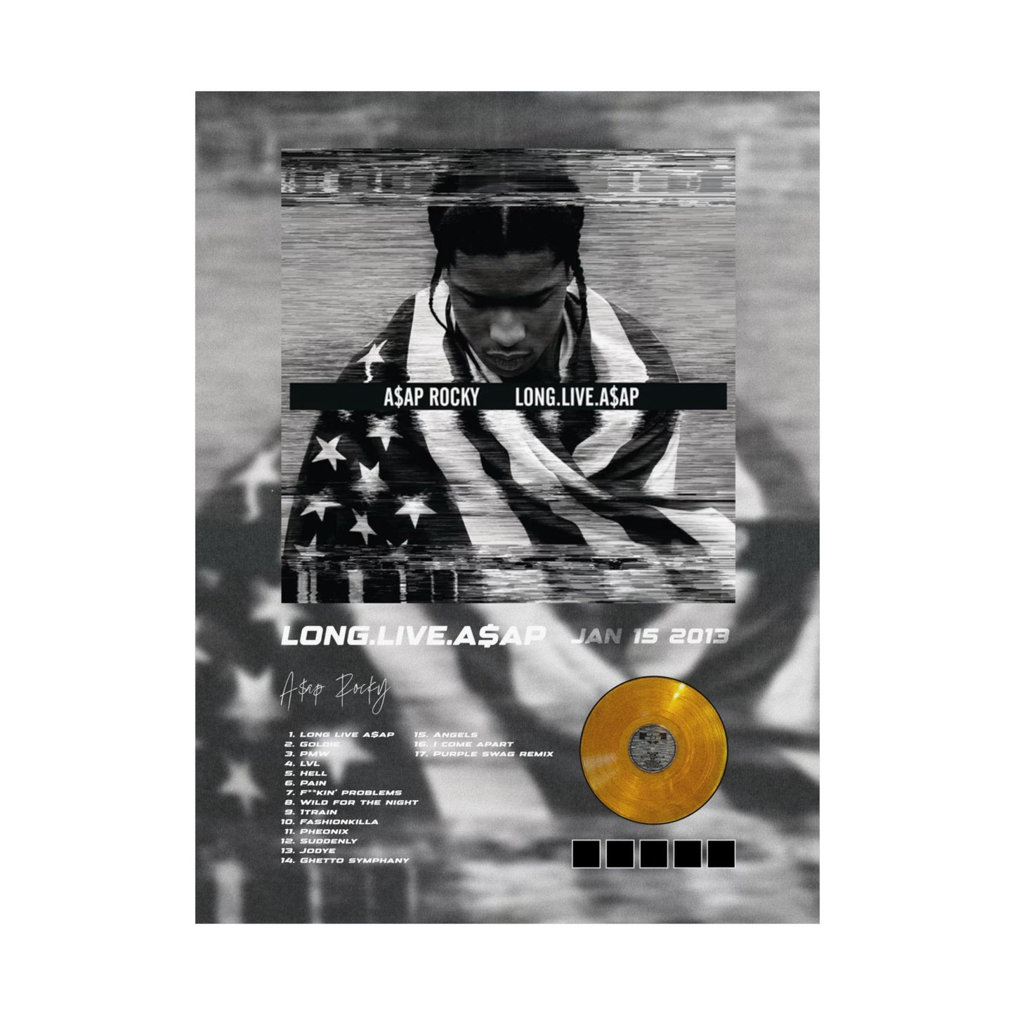 LONG LIVE A$AP Album Poster